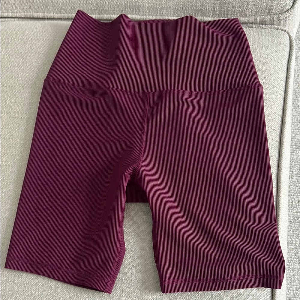 Purple Bike Shorts with Relaxed Fit